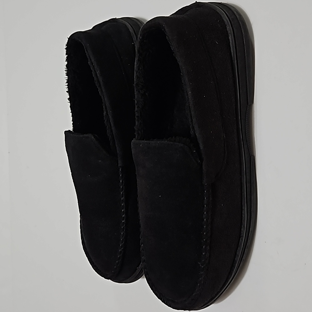Highland Men's Black House Slippers Size 9/10 #S-221